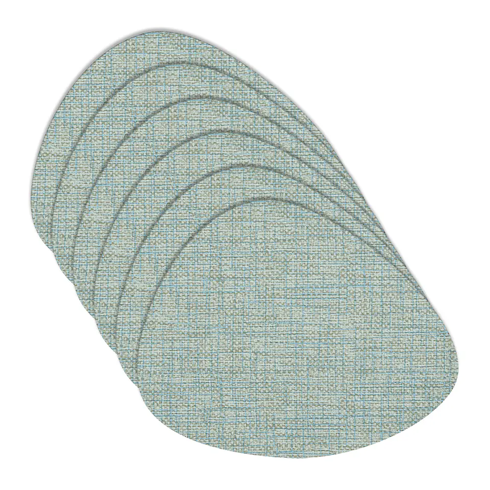Set 6 Individuales Luxe Ligth Blue Stone 1