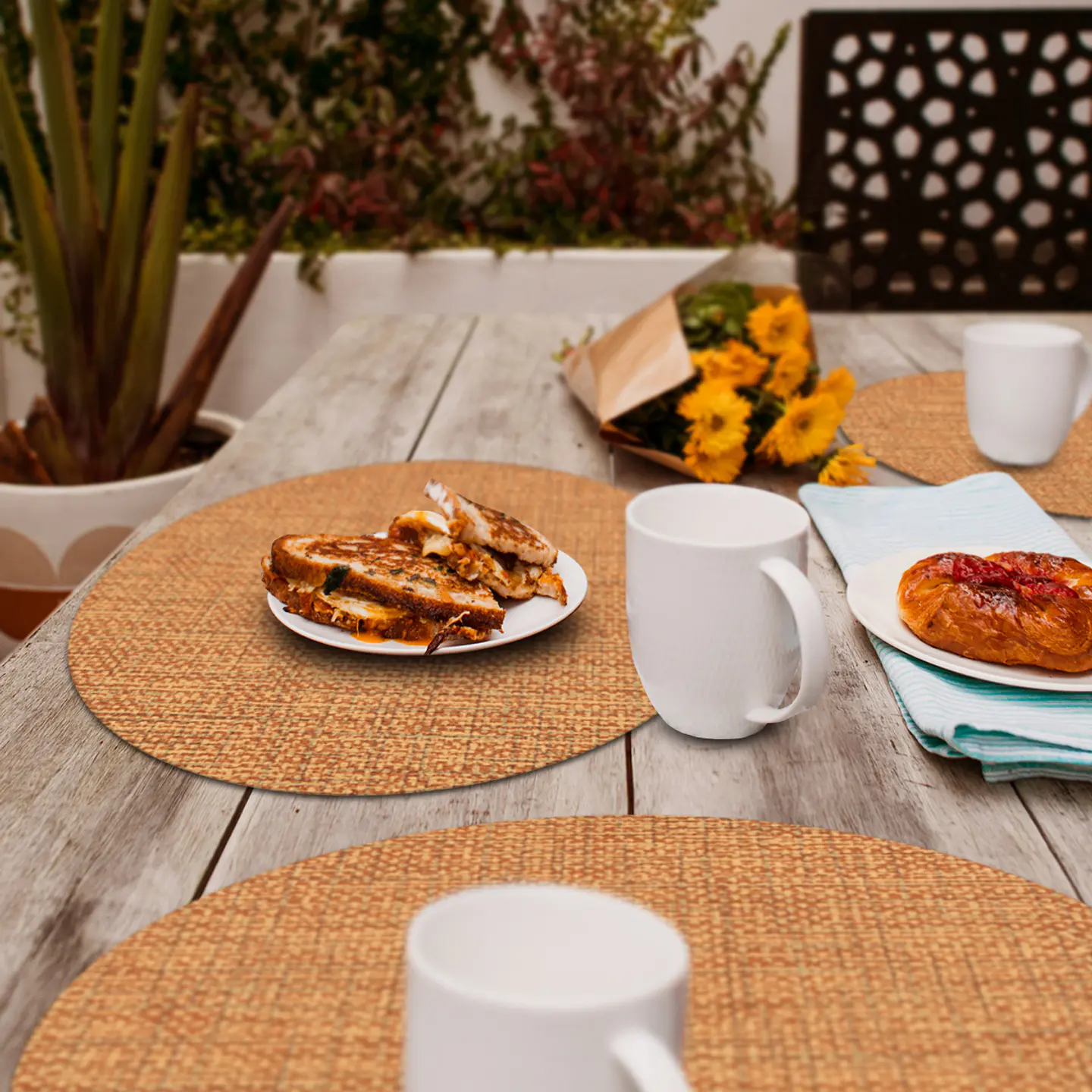 Set 6 Individuales Luxe Autumn Redondo 2