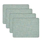 Set 4 Individuales Luxe Ligth Blue Rectangular - Miniatura 1
