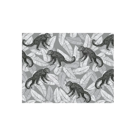 Set 8 Individuales Graba Monos Rectangular