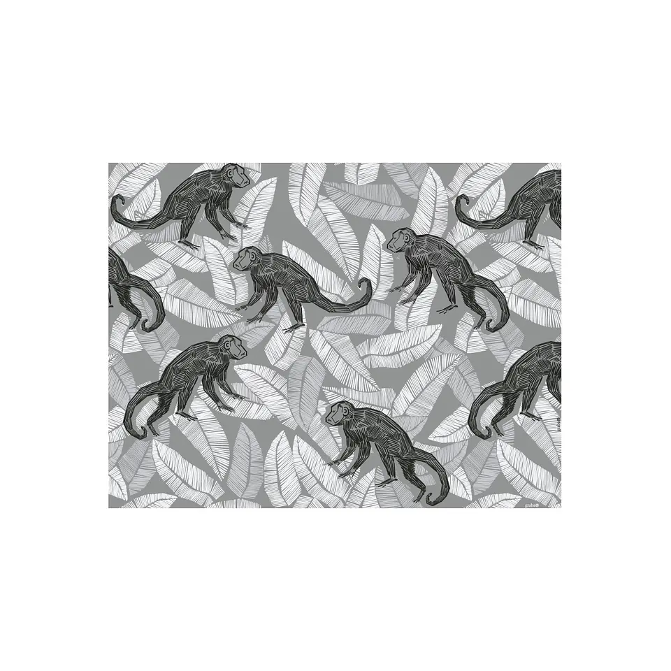 Set 8 Individuales Graba Monos Rectangular 2