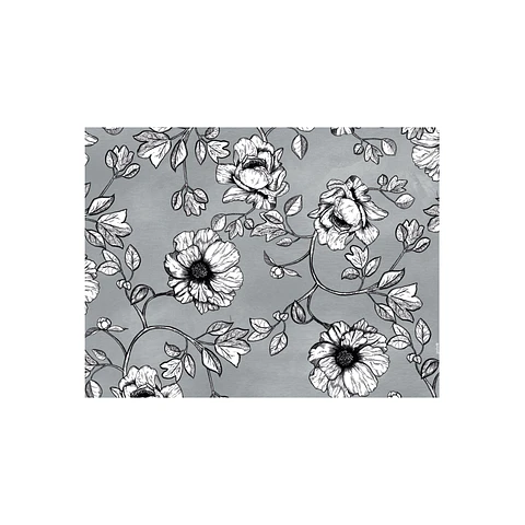 Set 8 Individuales Graba Peonias 2 Rectangular