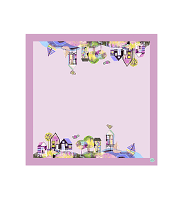 Alfombra Puerto Rosa 140 x 140 cm