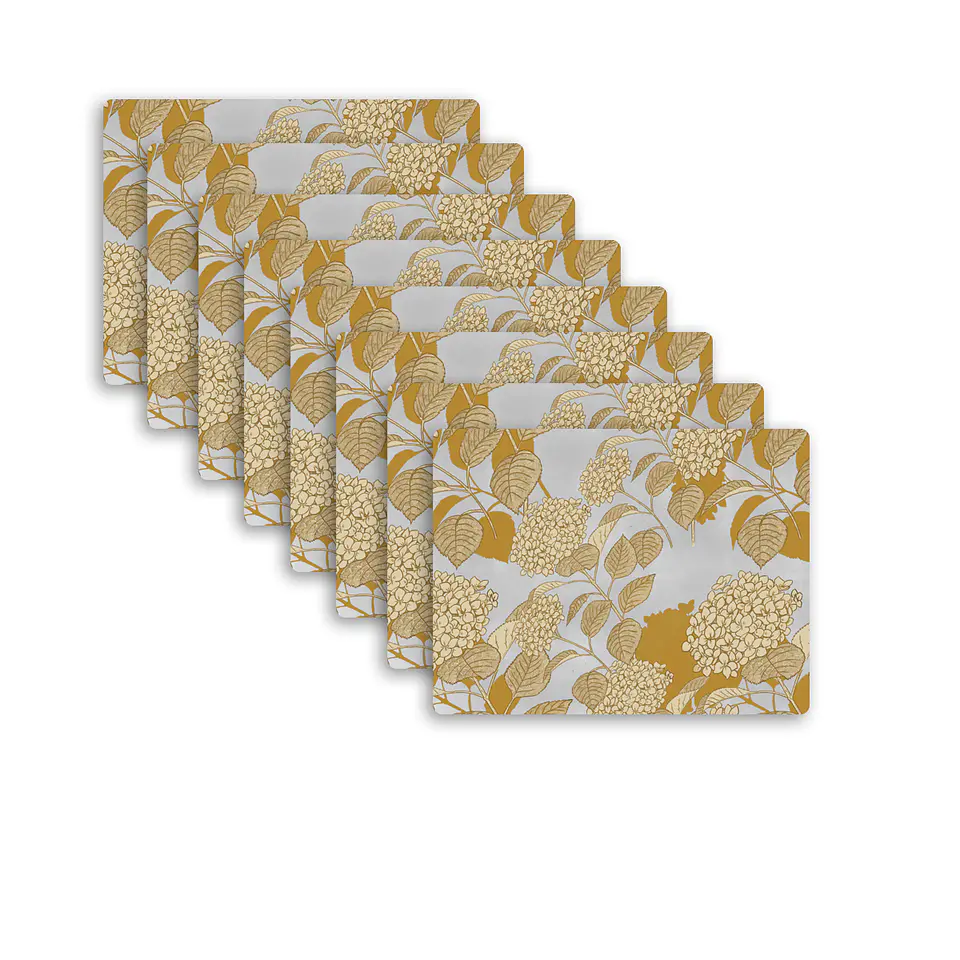 Set De 8 Individuales Graba Hortencias Rectangular 1