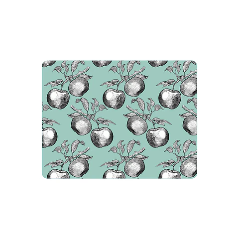 Set De 8 Individuales Graba Manzana Rectangular