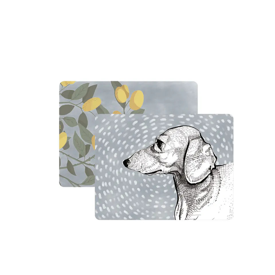 Set 8 Individuales Perro Salchicha Kumquat Rectangular 1