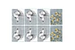Set 8 Individuales Perro Salchicha Kumquat Rectangular - Miniatura 2