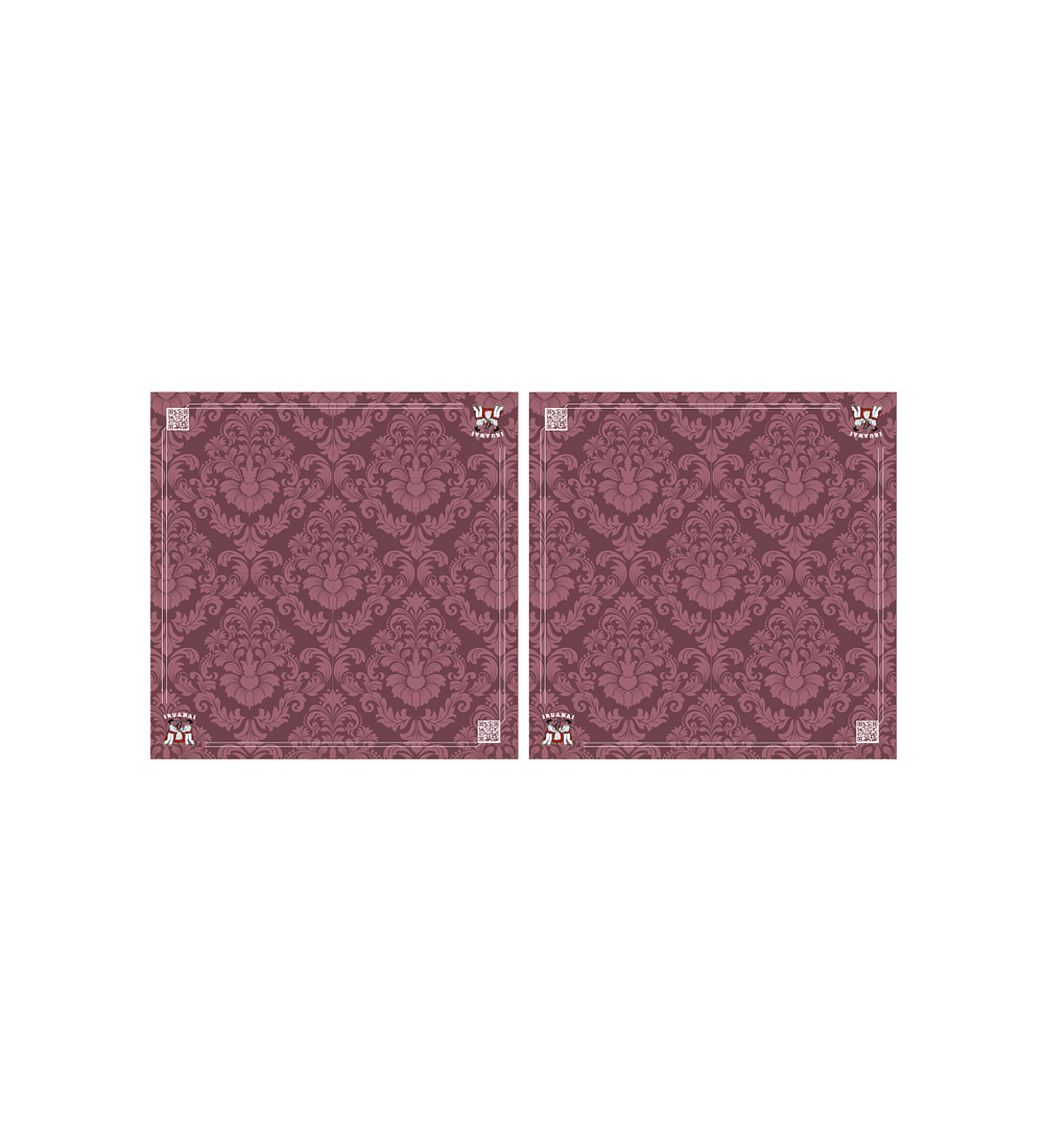 Set 2 Carpetas mesa Iranuai 65 cm x 65 cm