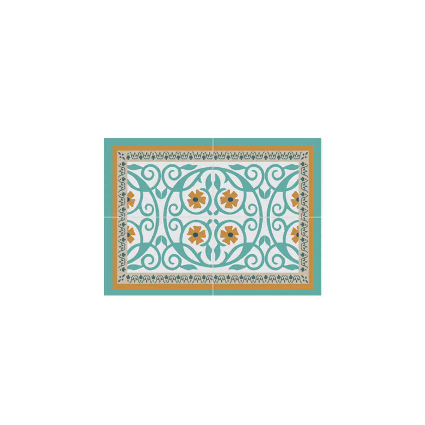 Set 2 Alfombras de Cocina Ultra Delgada Flor de Esparta 6
