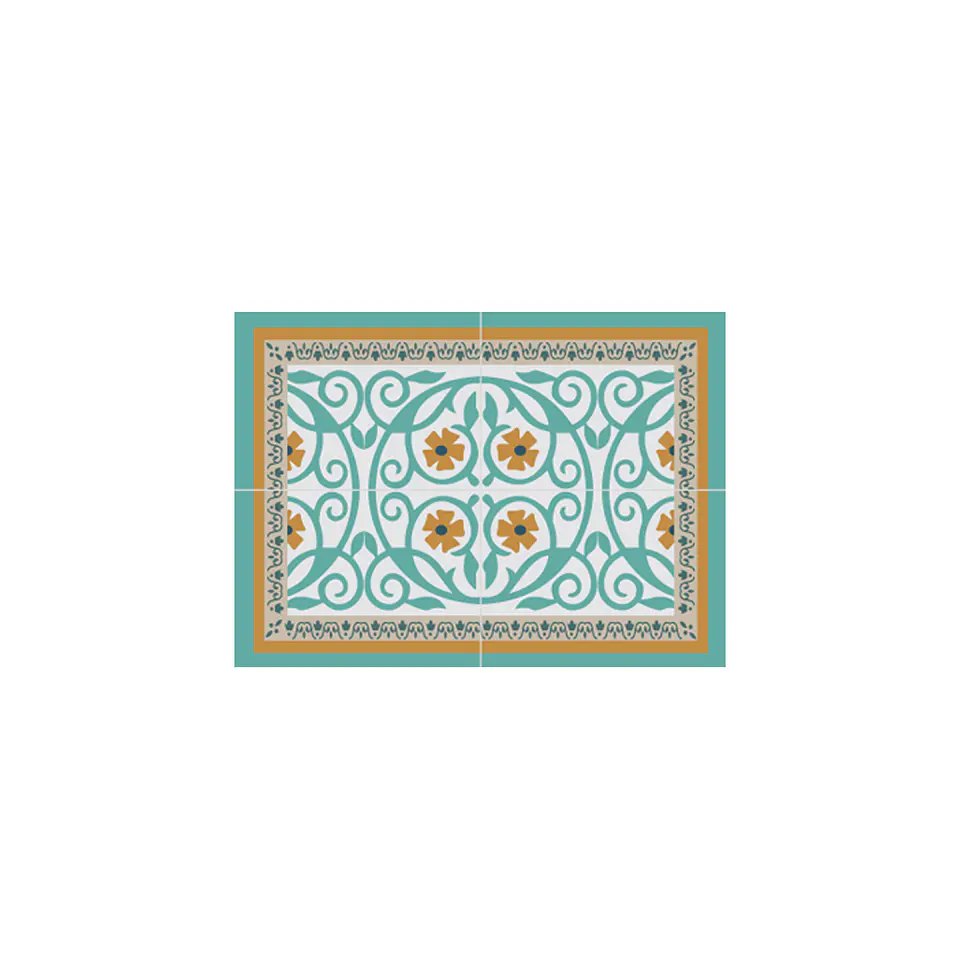 Set 2 Alfombras de Cocina Ultra Delgada Flor de Esparta 6