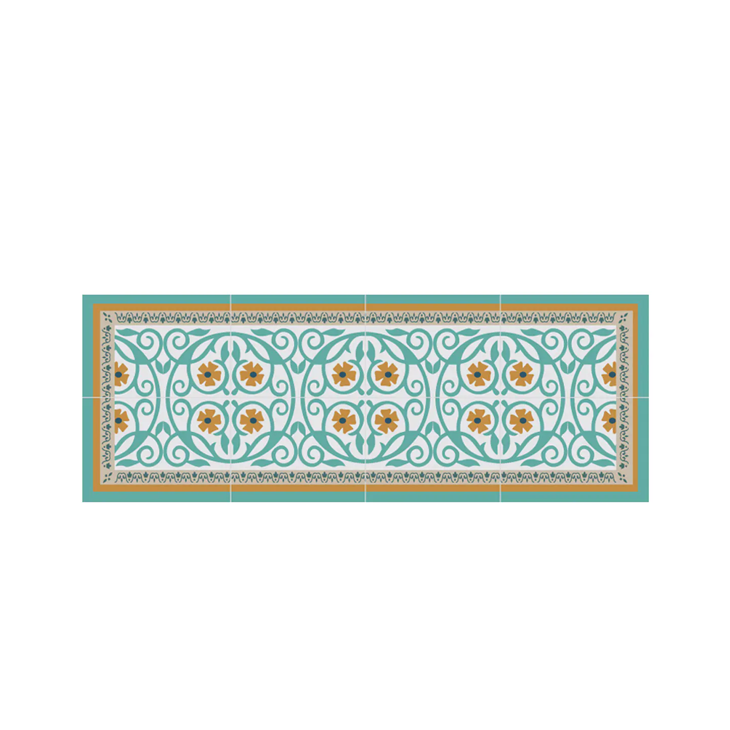 Set 2 Alfombras de Cocina Ultra Delgada Flor de Esparta 5