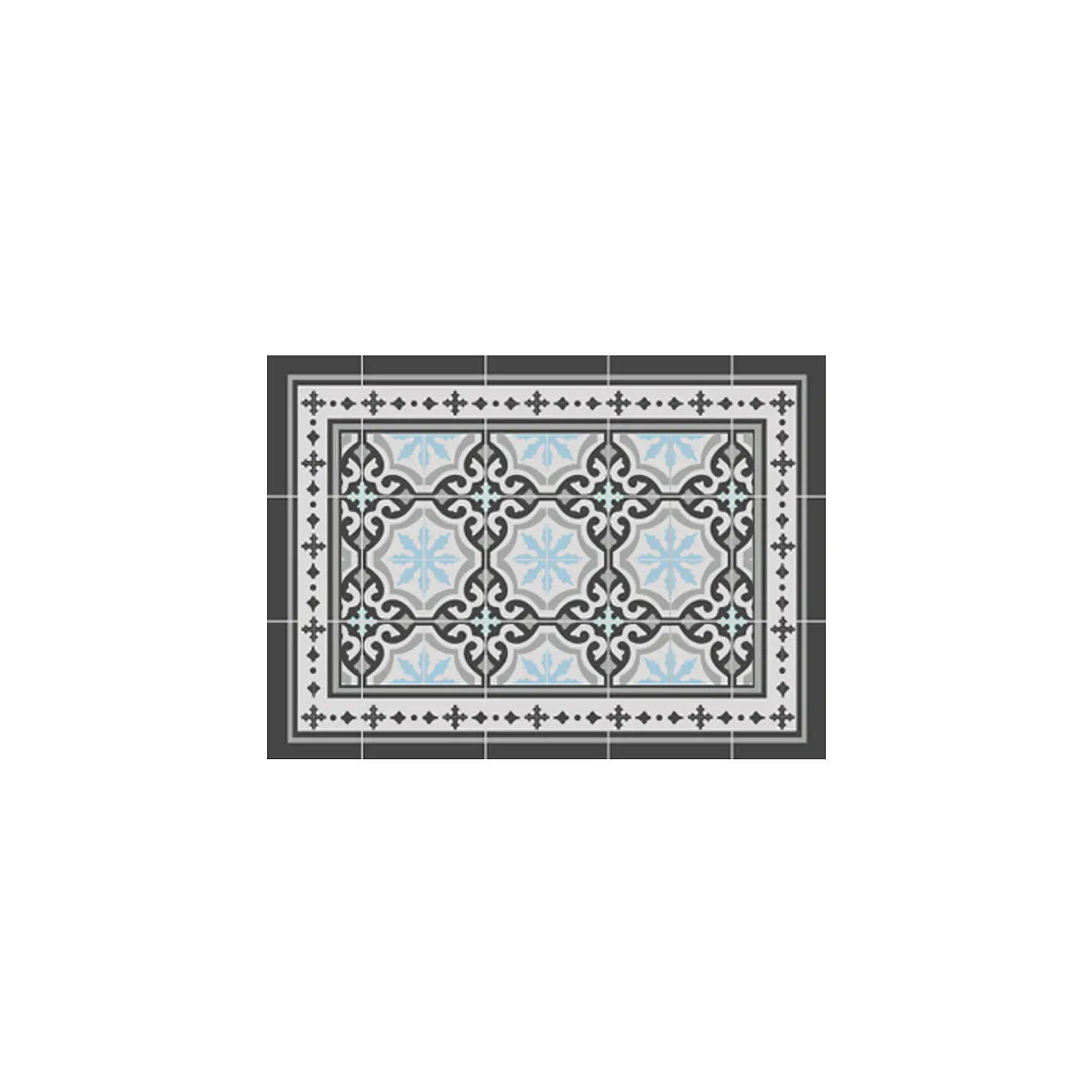 Set 2 Alfombras de Cocina Ultra Delgada Córdova Gray 4