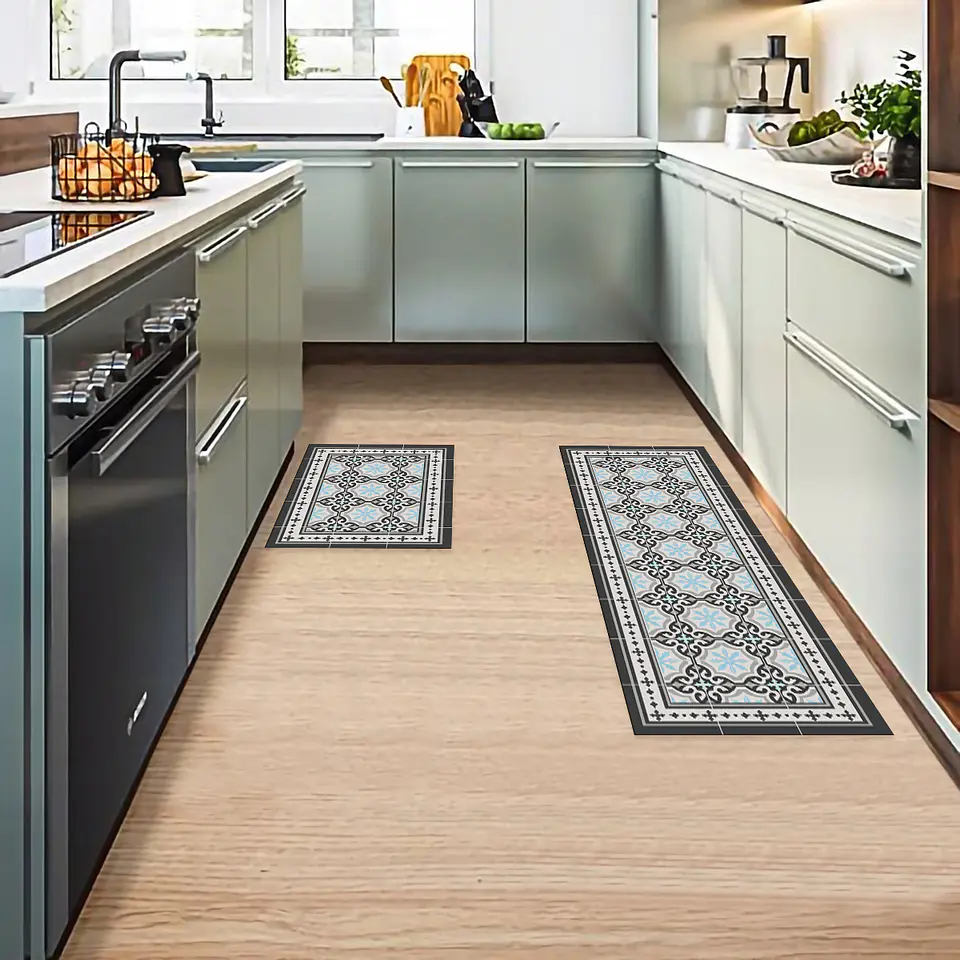 Set 2 Alfombras de Cocina Ultra Delgada Córdova Gray 3