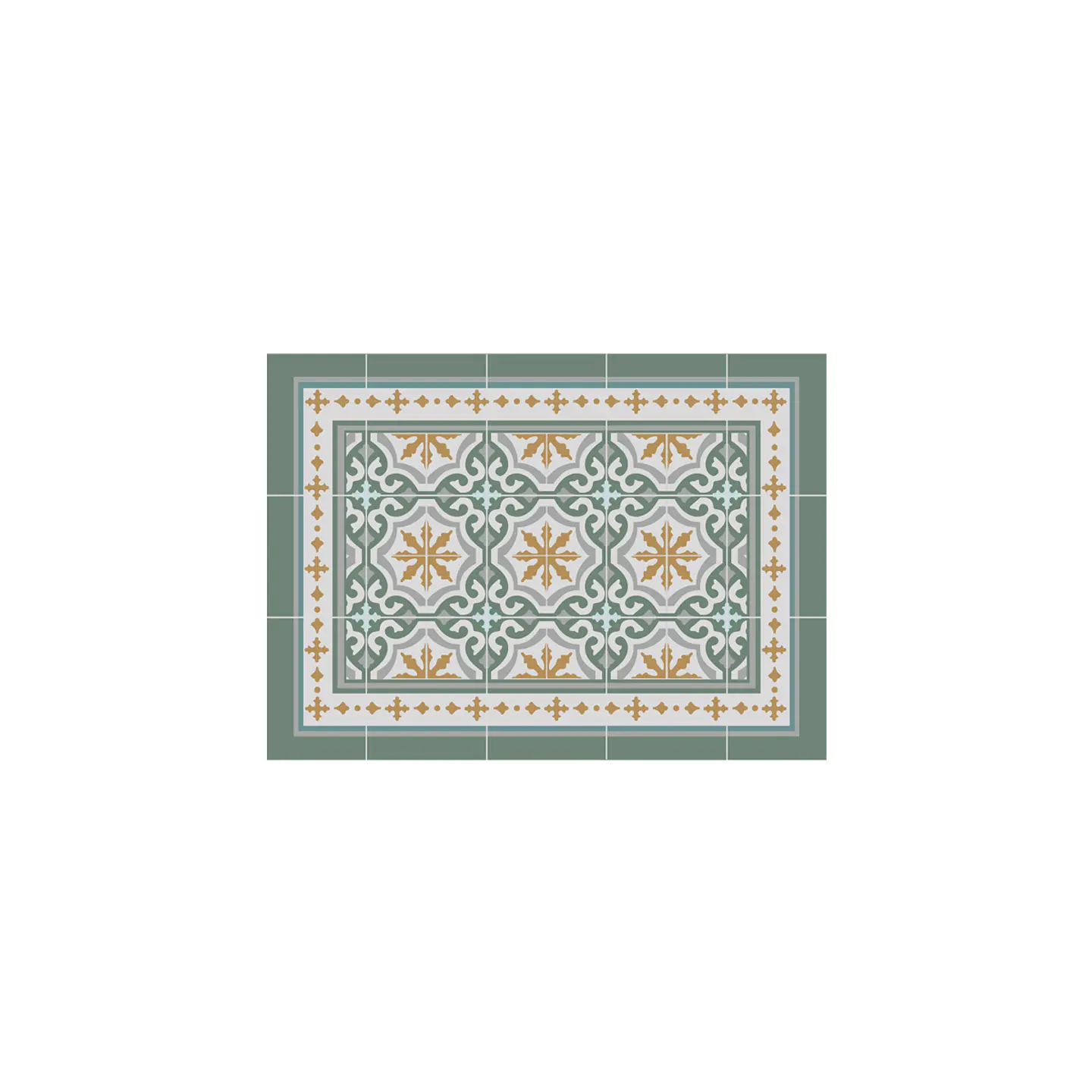 Set 2 Alfombras de Cocina Ultra Delgada Córdova Green 5