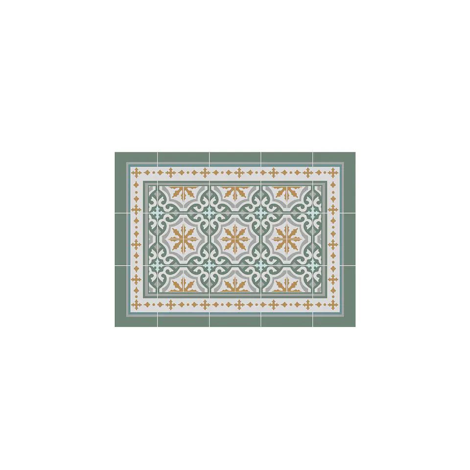 Set 2 Alfombras de Cocina Ultra Delgada Córdova Green 5