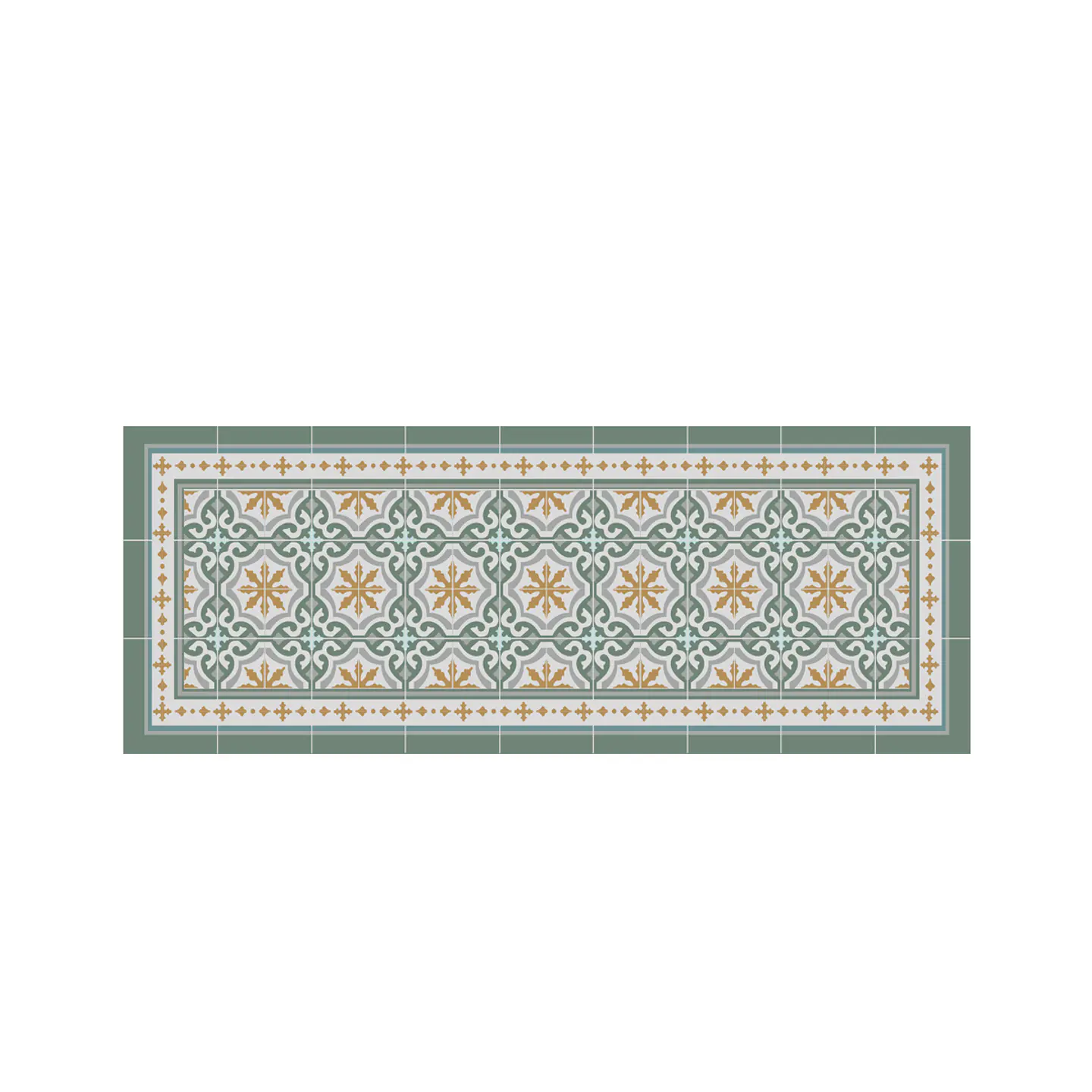 Set 2 Alfombras de Cocina Ultra Delgada Córdova Green 6