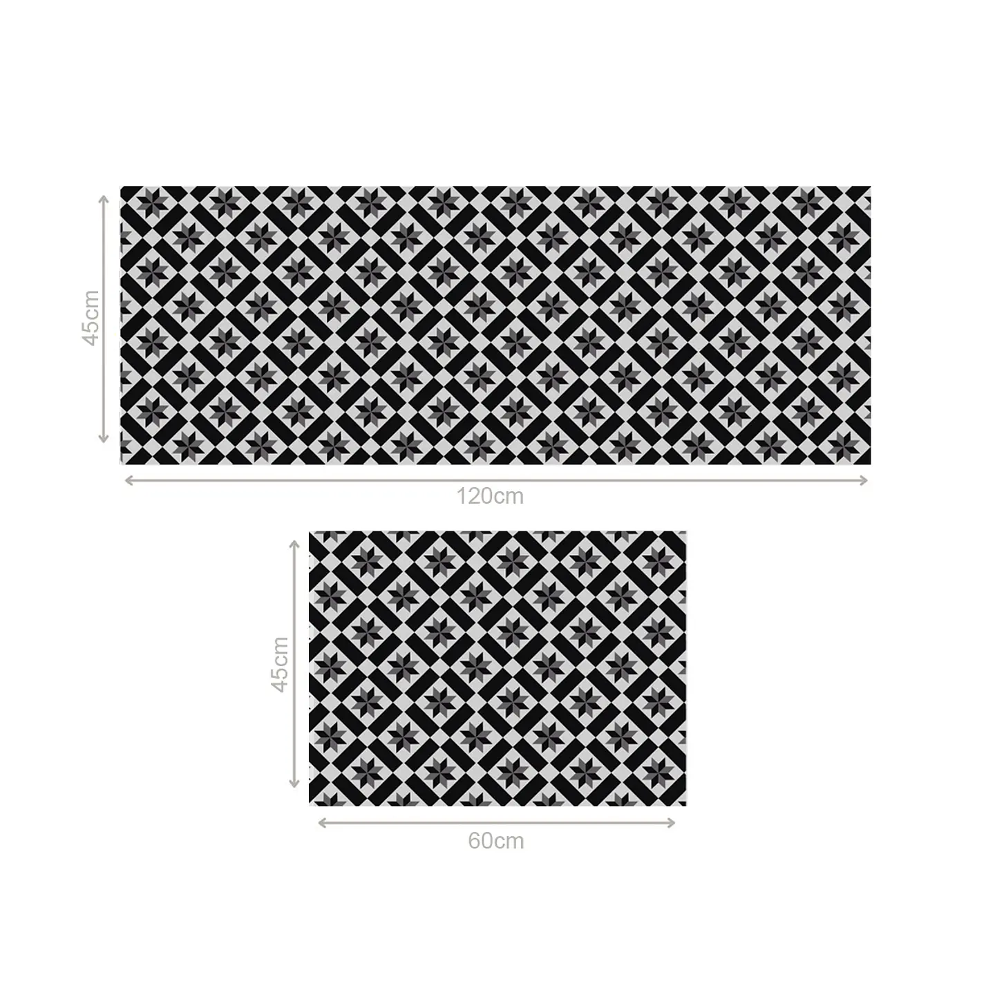 Set 2 Alfombras de Cocina Ultra Delgada Estrella del Sur 4