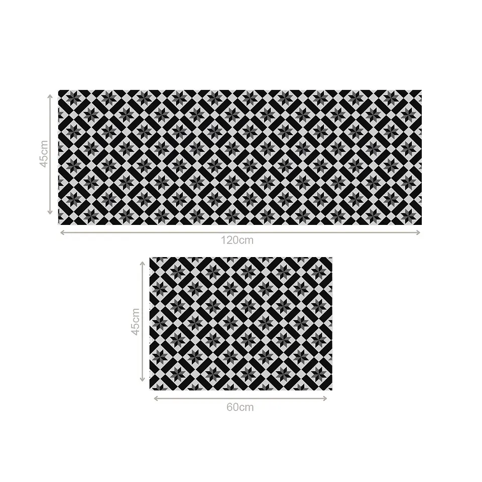 Set 2 Alfombras de Cocina Ultra Delgada Estrella del Sur 4
