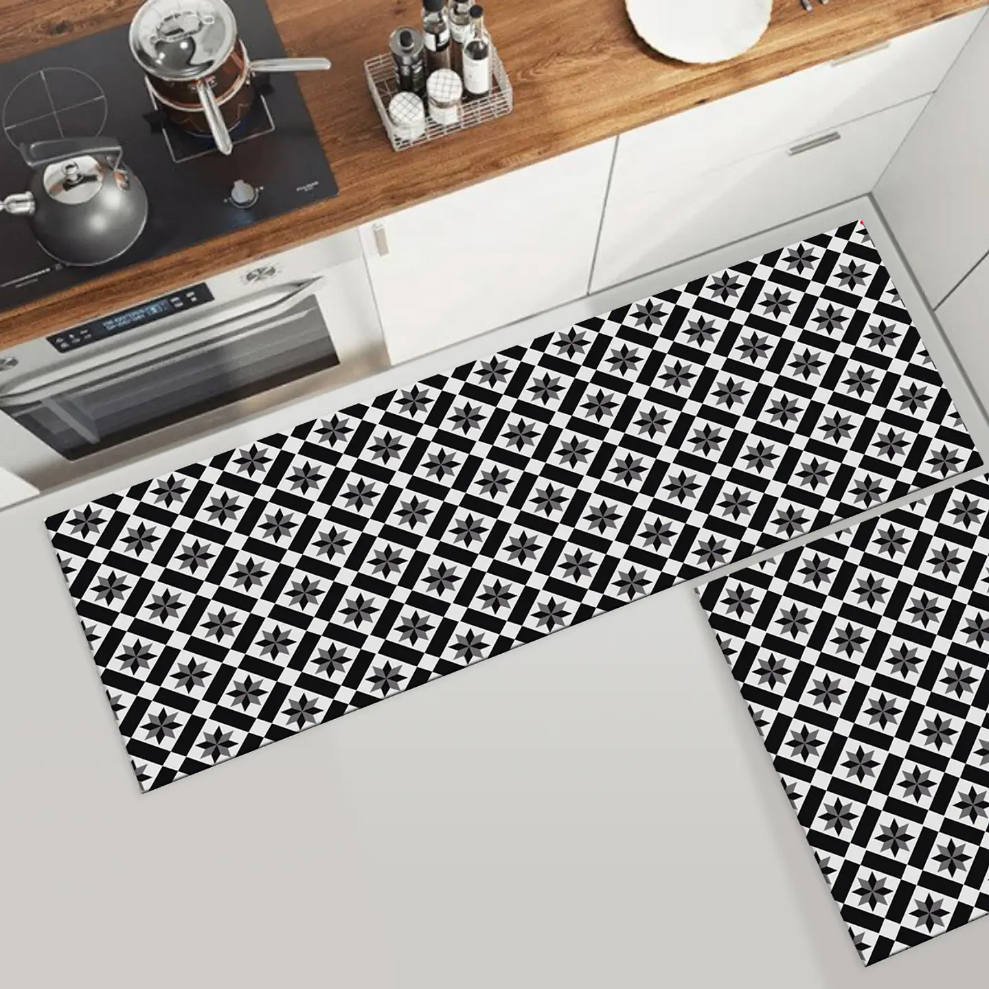 Set 2 Alfombras de Cocina Ultra Delgada Estrella del Sur 2