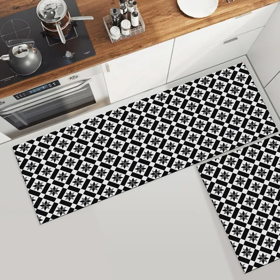 Set 2 Alfombras de Cocina Ultra Delgada Estrella del Sur 2