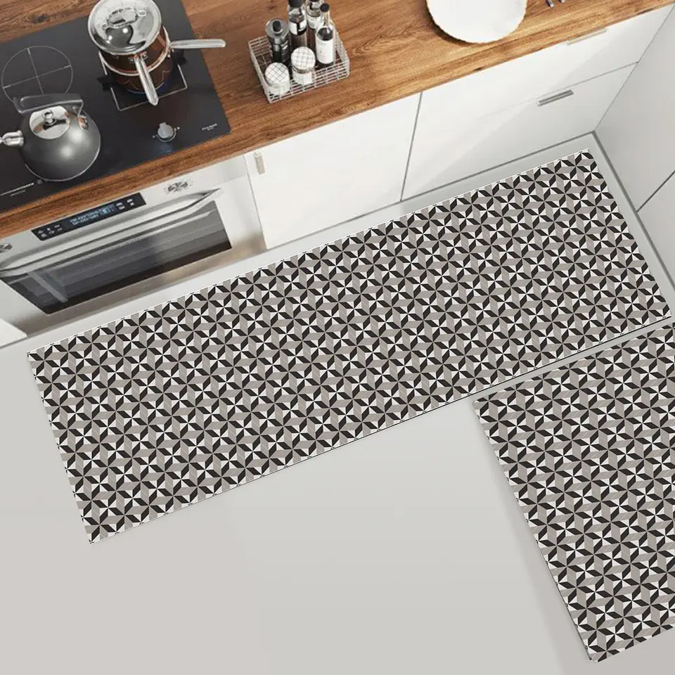 Set 2 Alfombras de Cocina Ultra Delgada Psicodelia 3