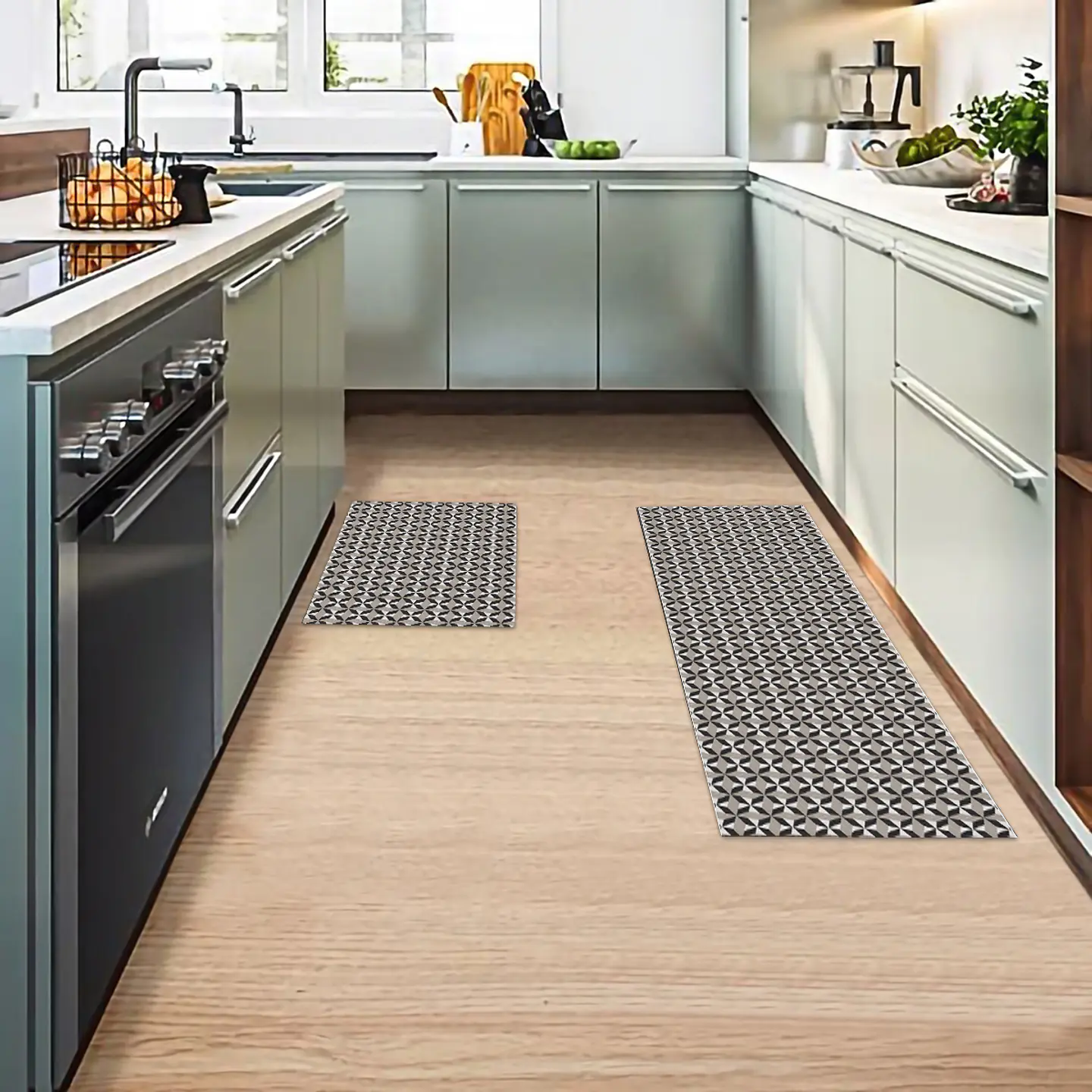 Set 2 Alfombras de Cocina Ultra Delgada Psicodelia 4