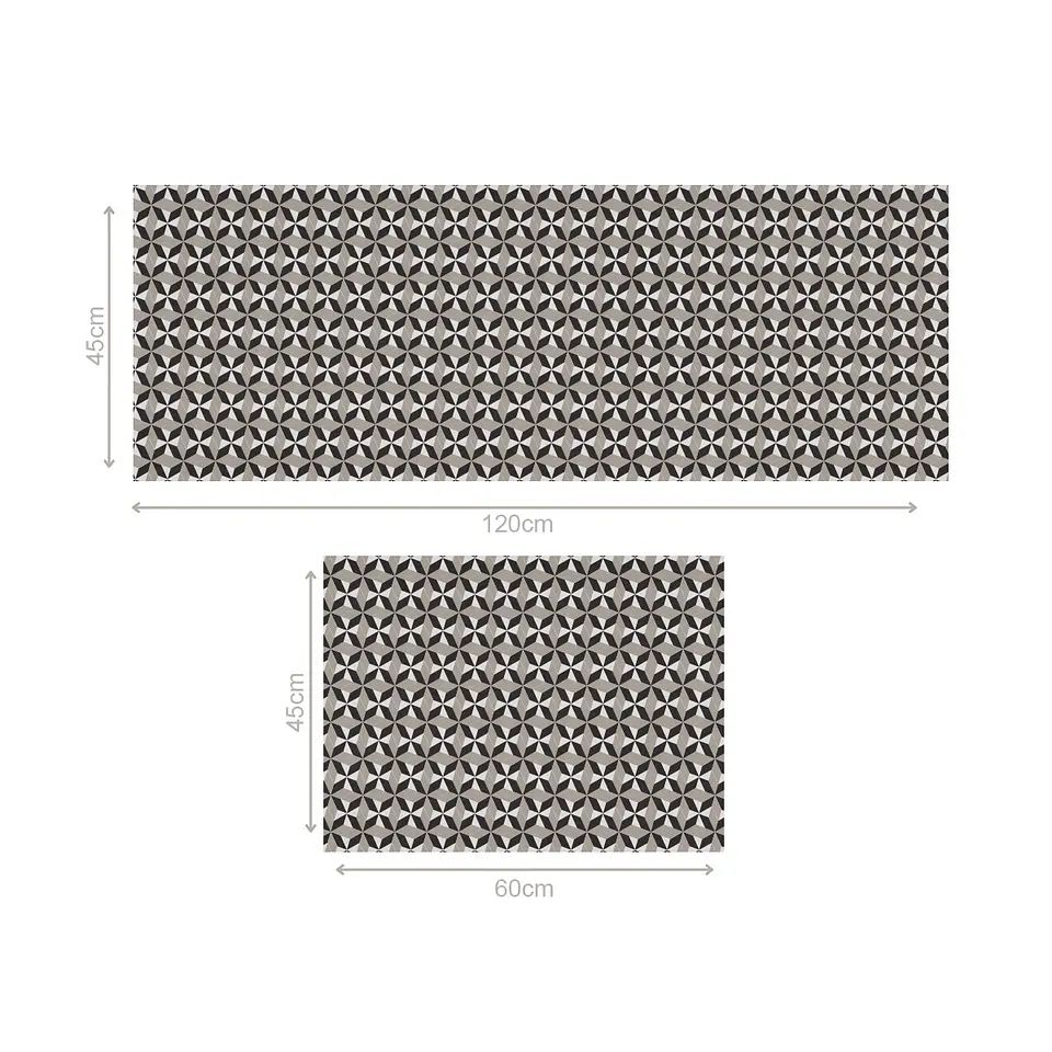 Set 2 Alfombras de Cocina Ultra Delgada Psicodelia 7