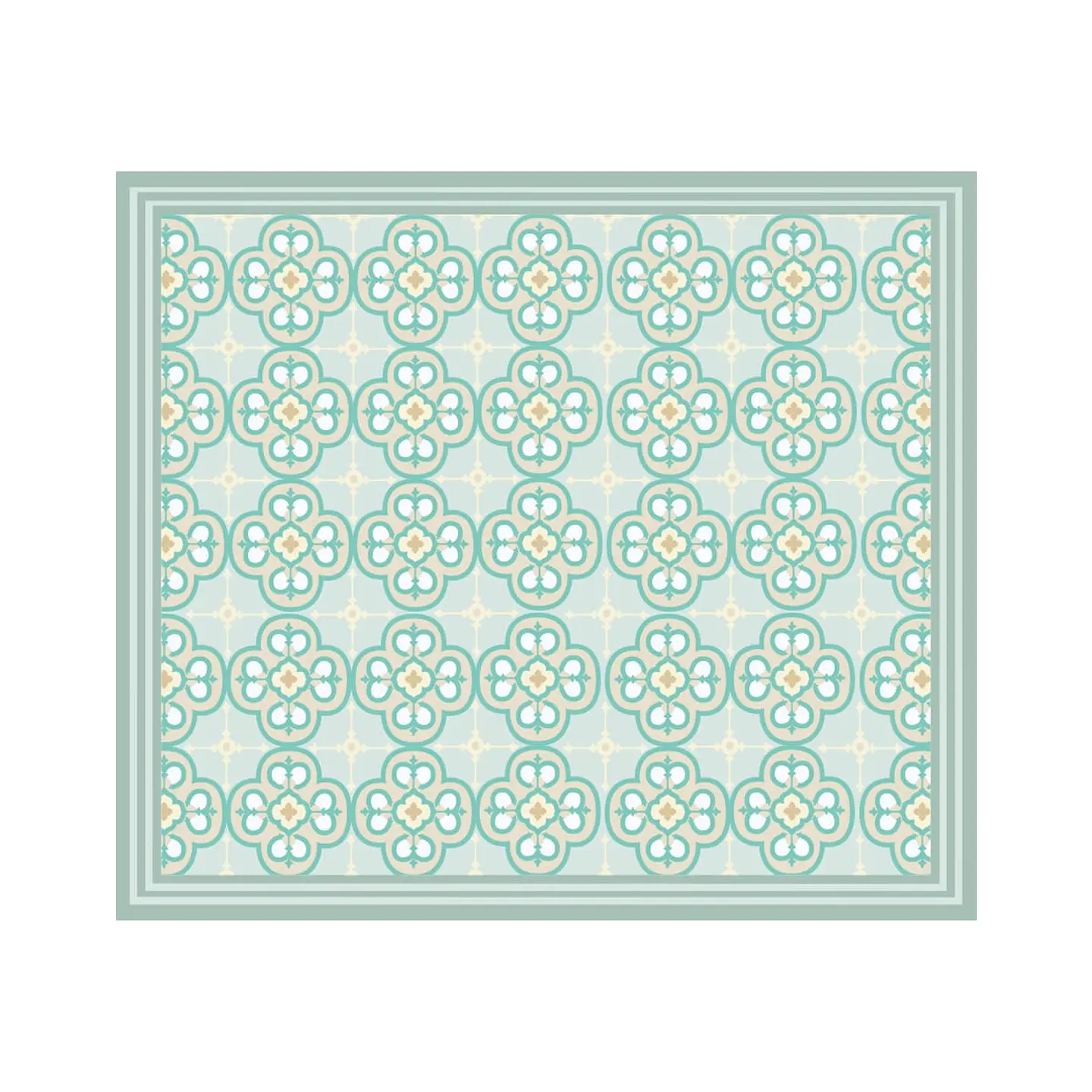 Flor Arabe Turquesa (a medida) 13