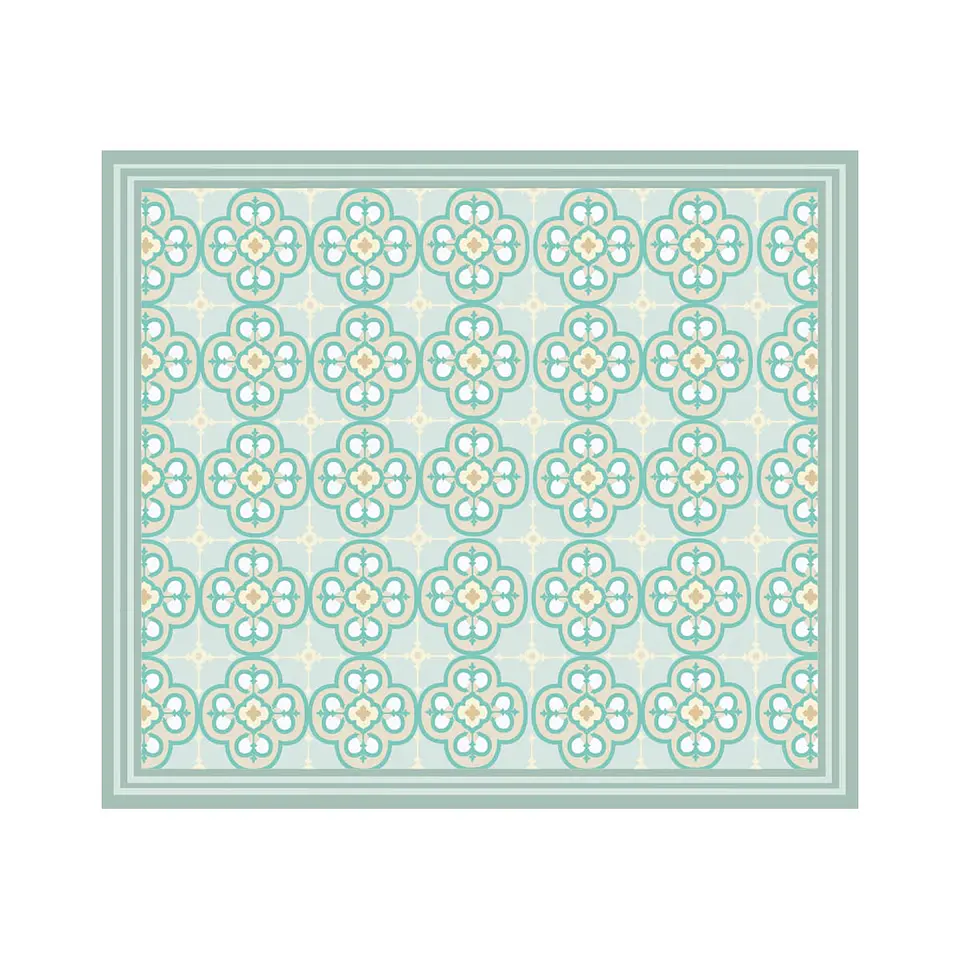 Flor Arabe Turquesa (a medida) 13
