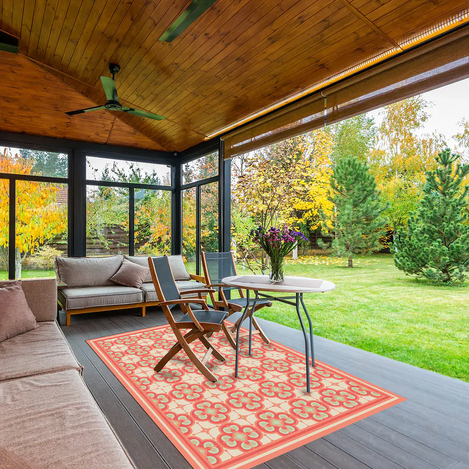 Flor Arabe Coral (a medida) 18