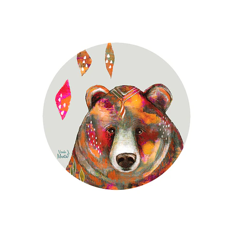 Set 6 Individuales Oso - Redondo 37 X 37 Cm