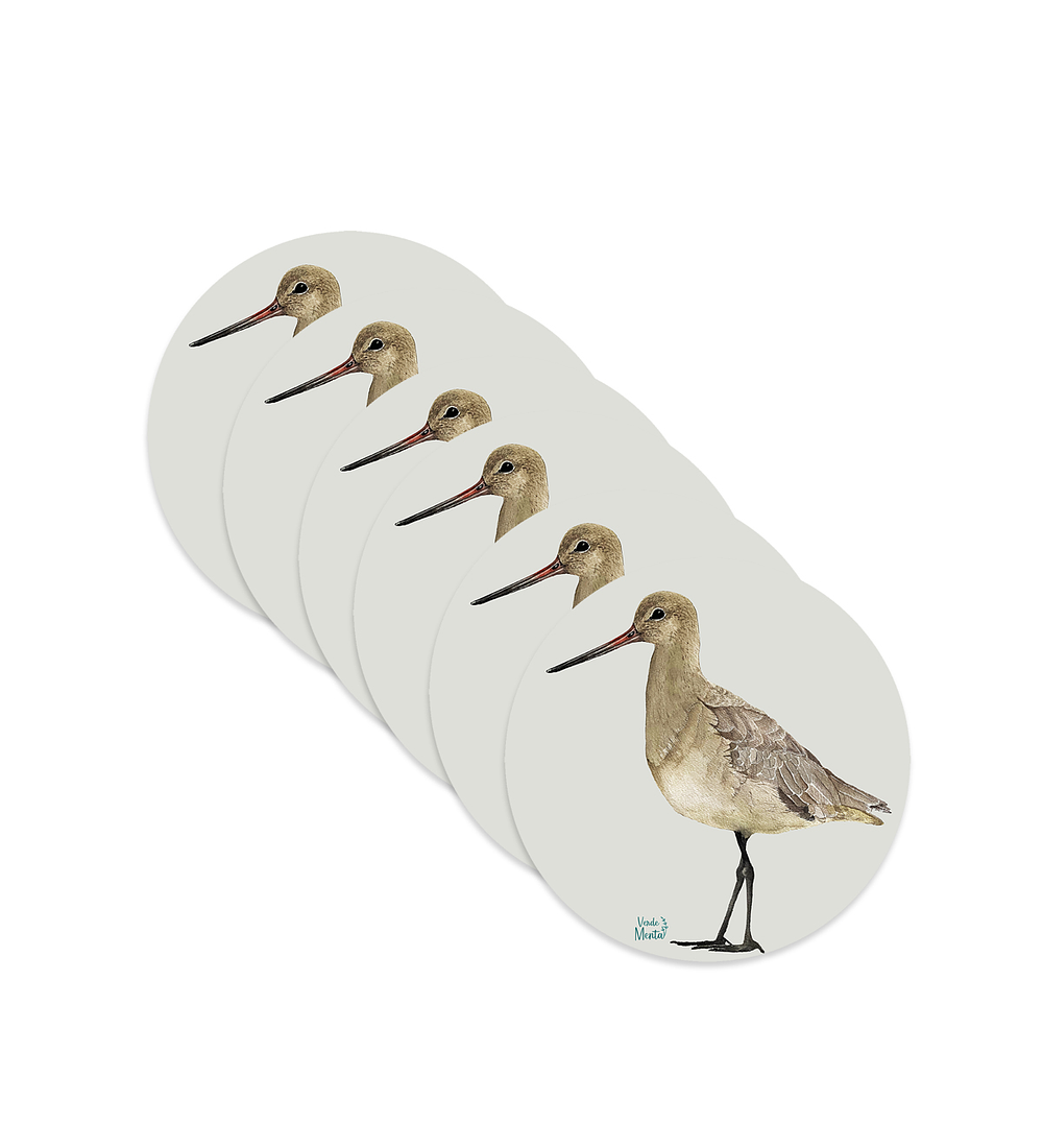 Set 6 Individuales Zarapito Pico Recto - Redondo 37 X 37 Cm