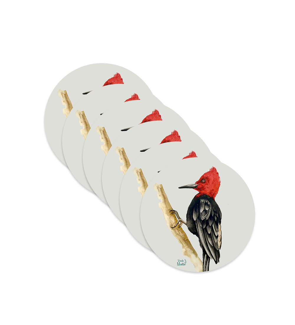 Set 6 Individuales Carpintero - Redondo 37 X 37 Cm