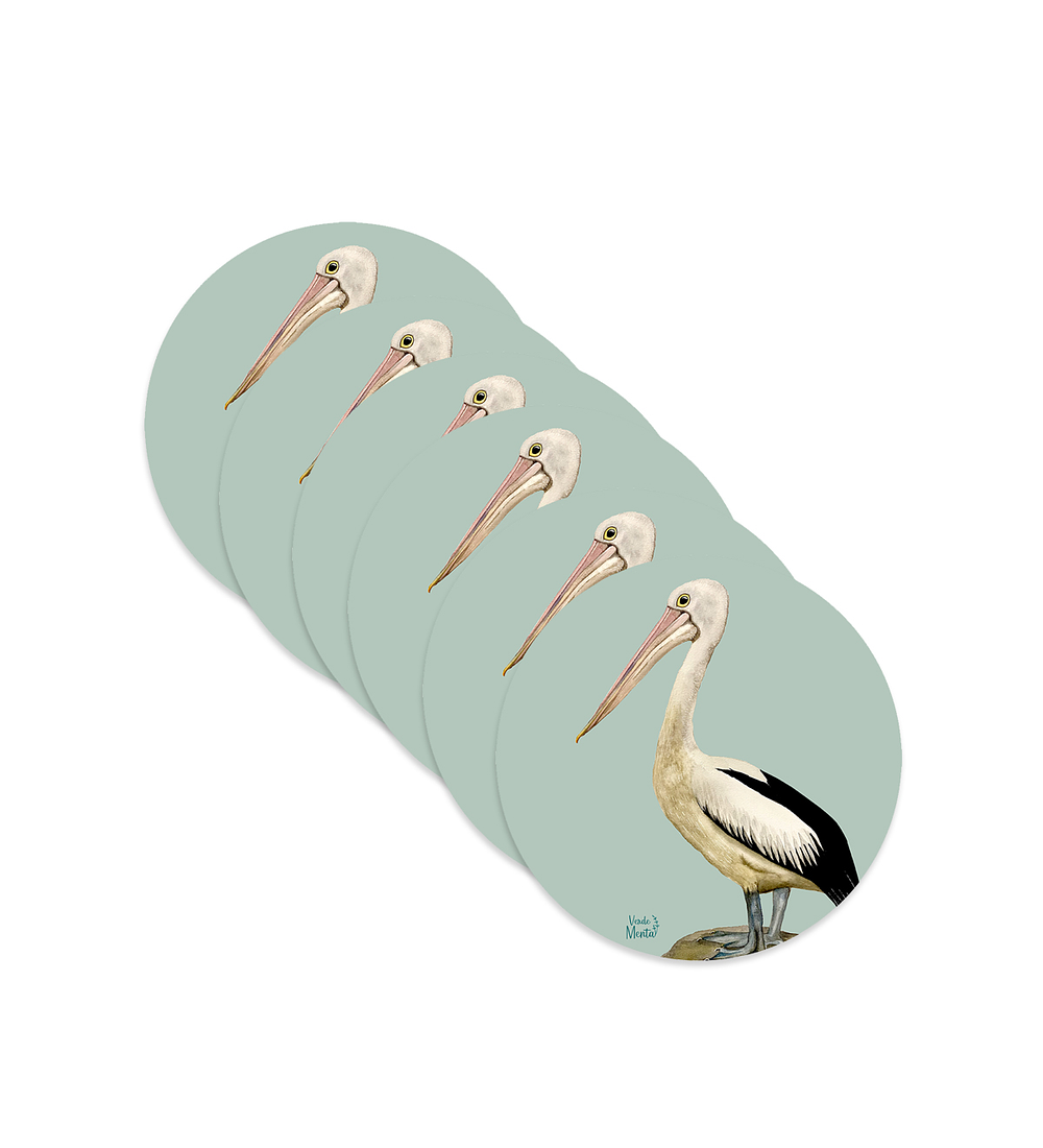 Set 6 Individuales Pelicano - Redondo 37 X 37 Cm