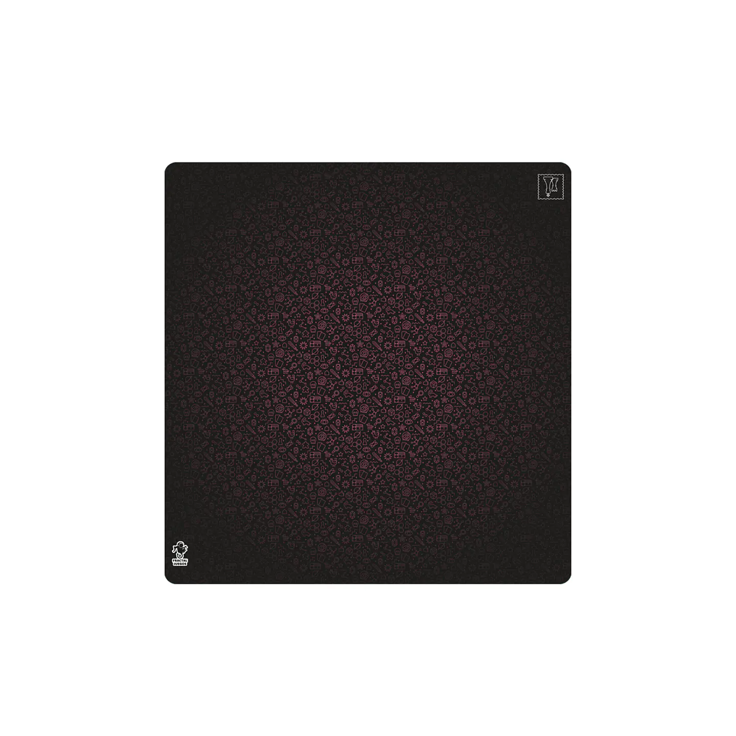 Playmat Fractal NegroRosa 1