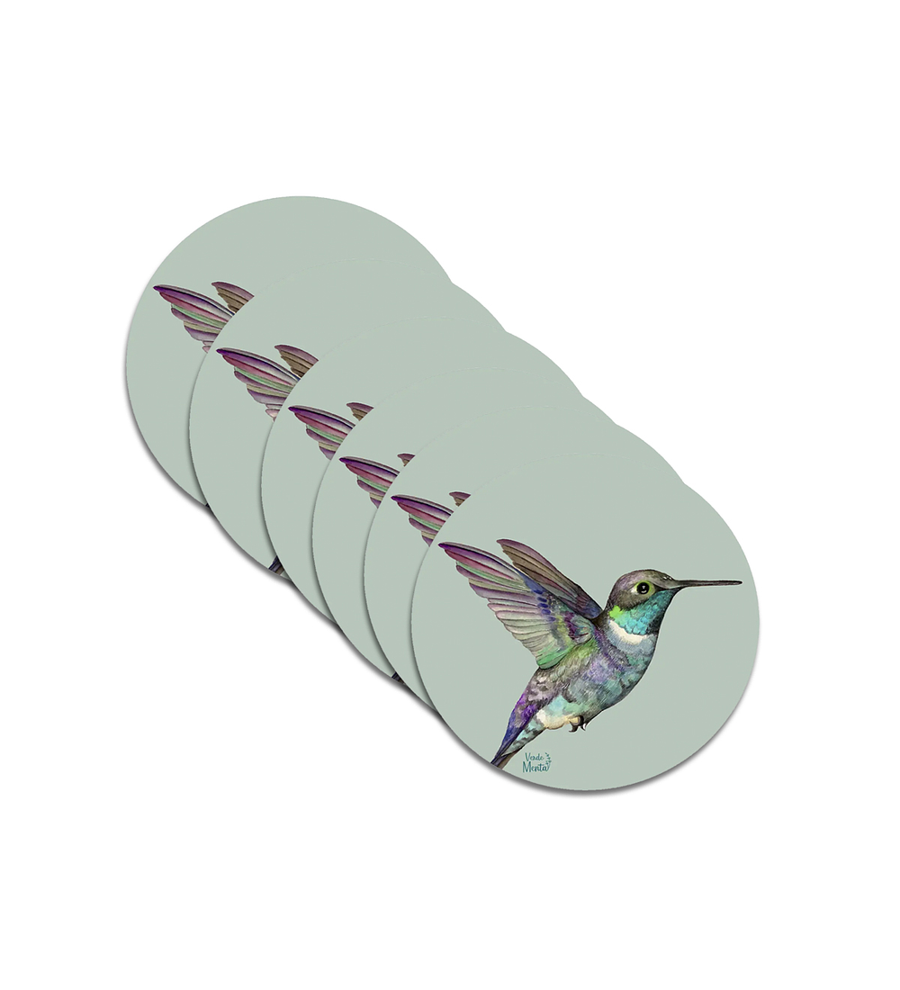 Set 6 individuales Picaflor 2- Redondo 37 x 37 cm