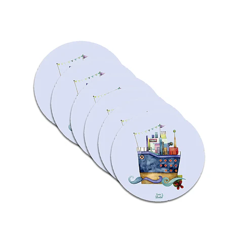 Set 6 individuales Barco 1 - 37 x 37 cm