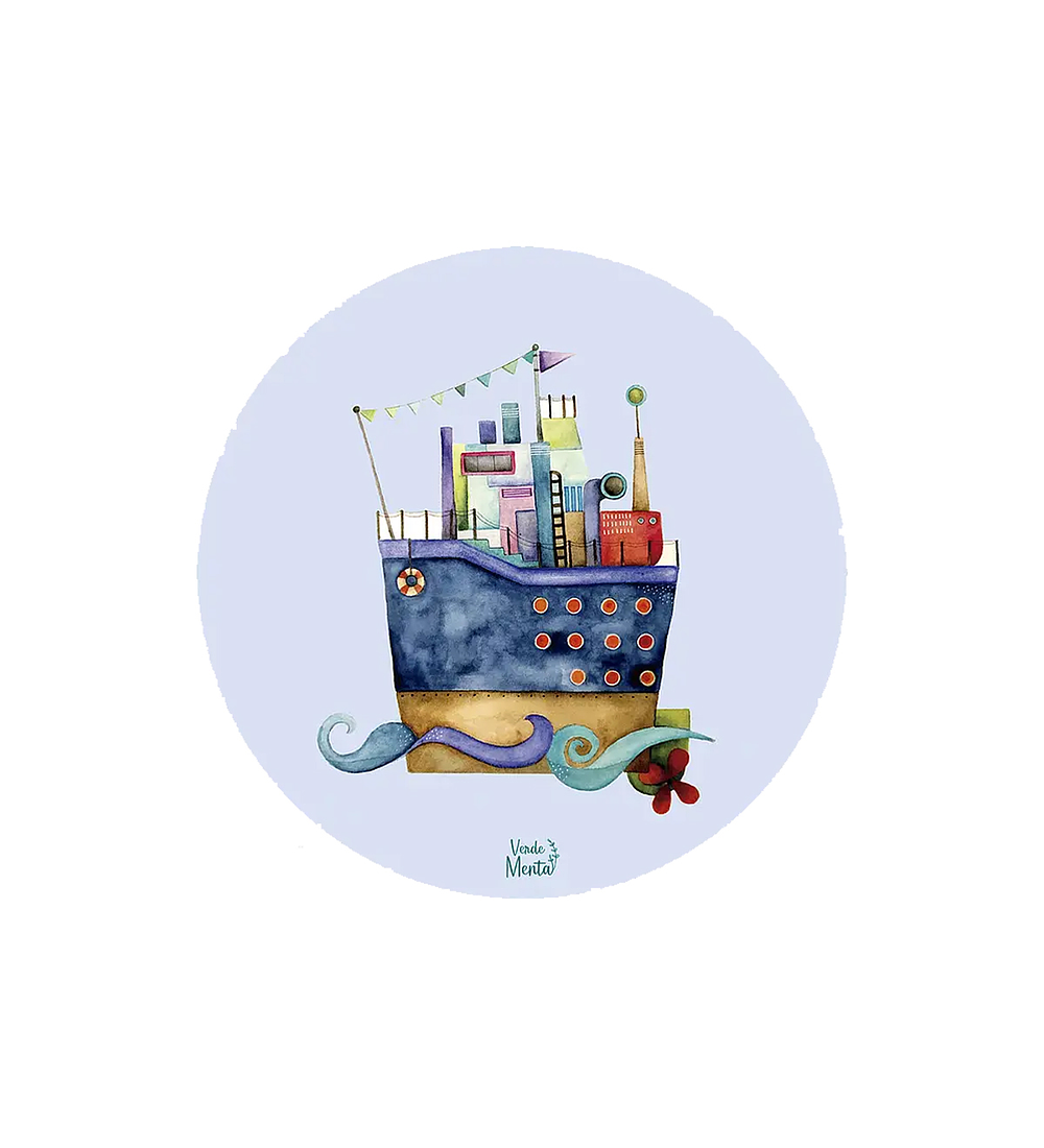 Set 6 individuales Barco 1 - 37 x 37 cm