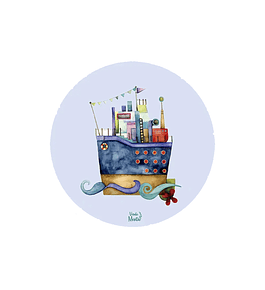 Set 6 individuales Barco 1 - 37 x 37 cm