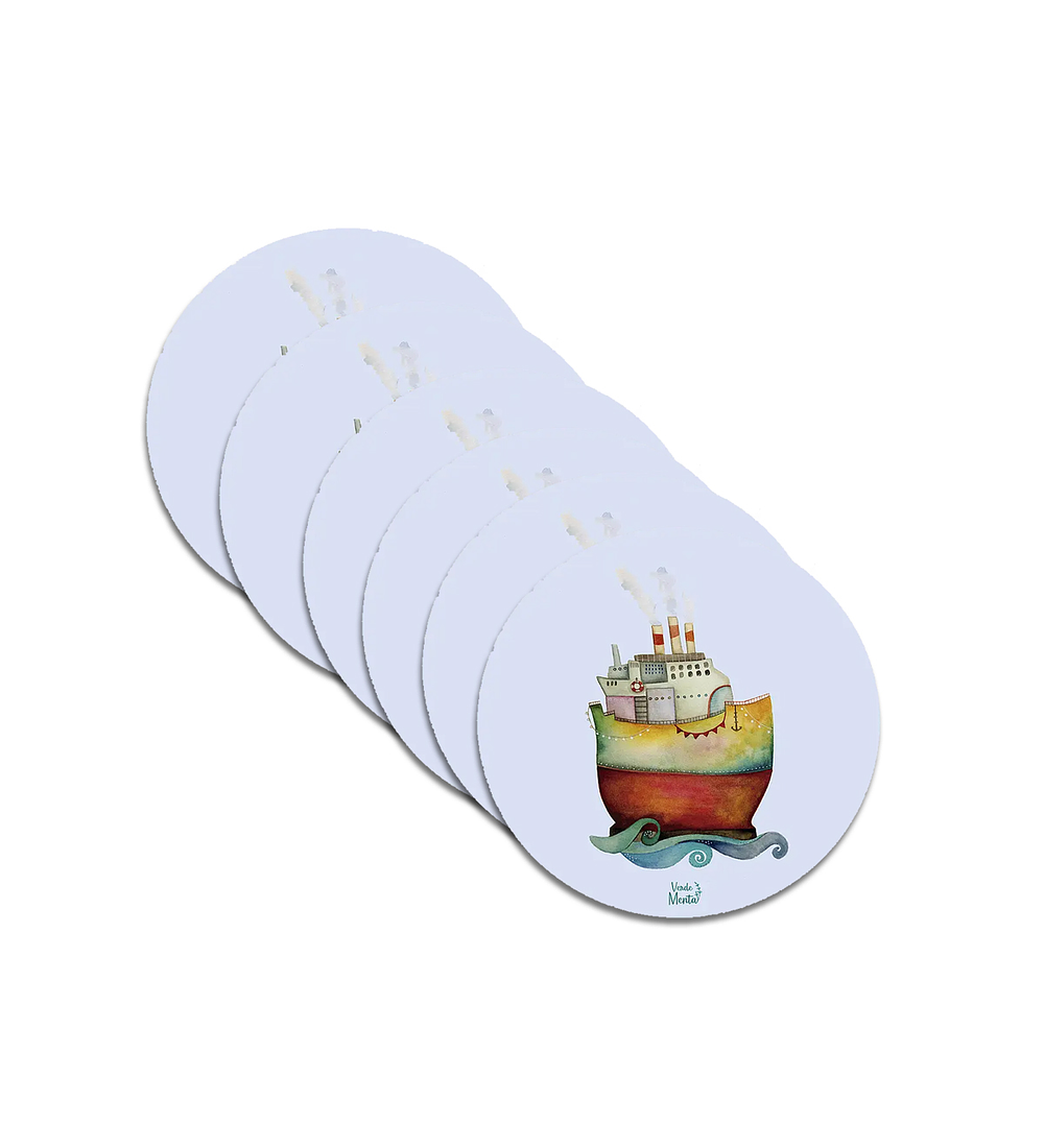 Set 6 individuales Barco 2 - Redondo 37 x 37 cm