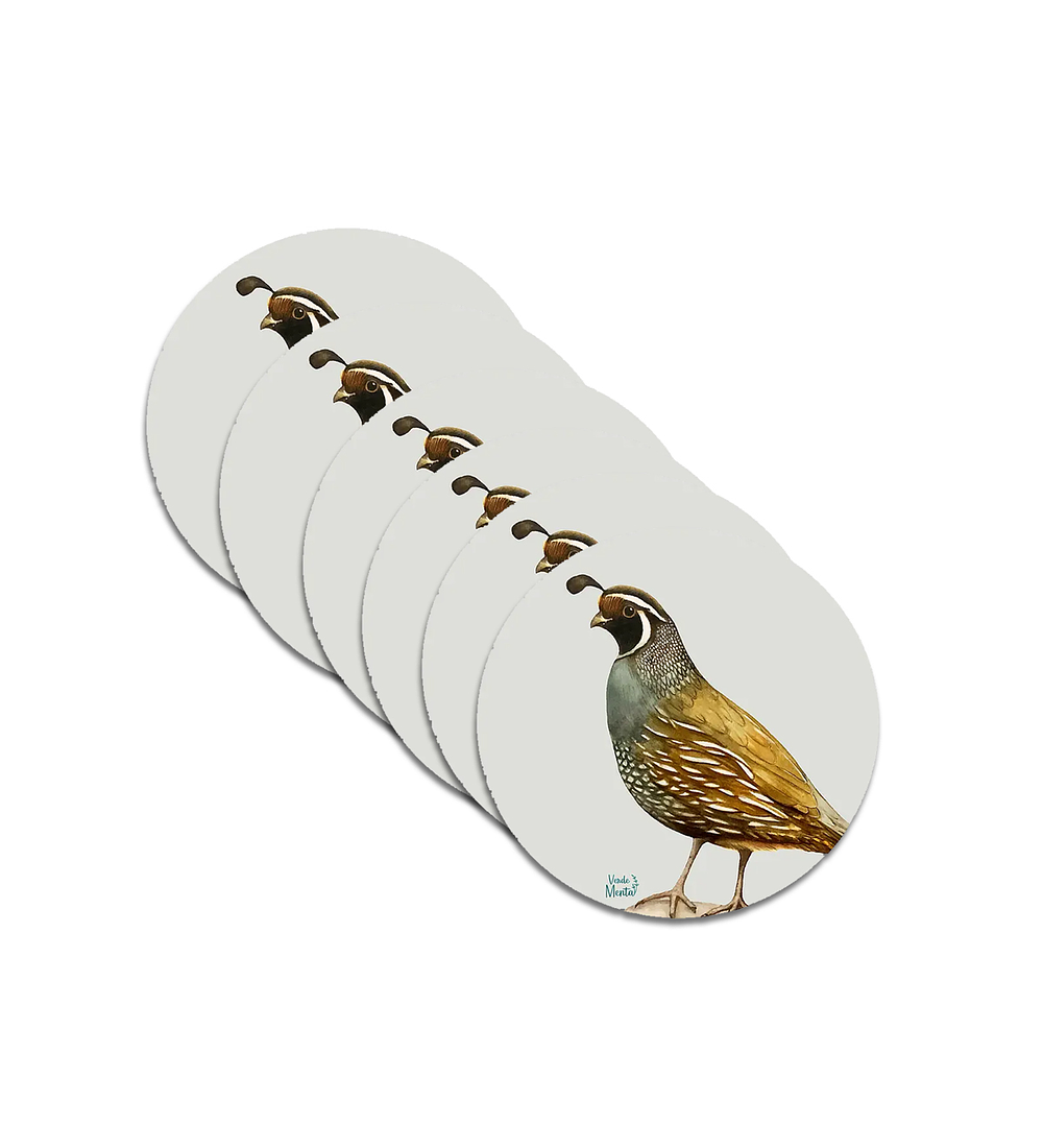 Set 6 individuales Codorniz redondo - 37 x 37 cm