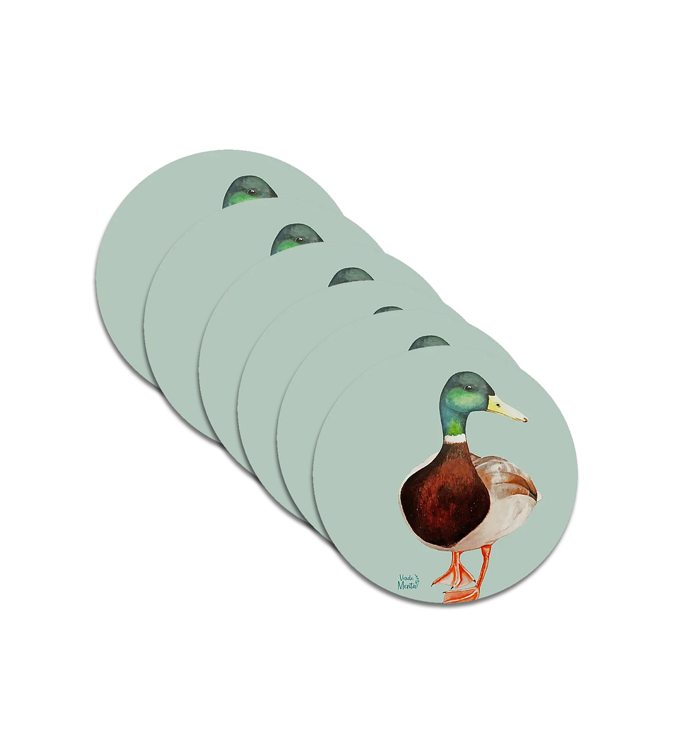 Set 6 individuales Pato Silvestre 1 - Redondo 37 x 37 cm