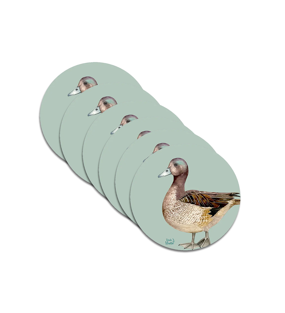 Set 6 individuales Pato Silvestre 2- Redondo 37 x 37 cm