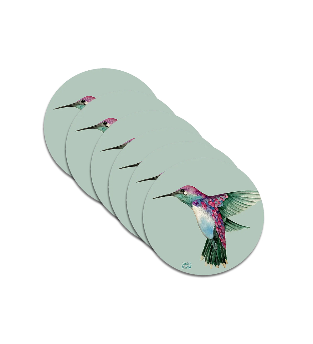 Set 6 individuales Picaflor 1 - Redondo 37 x 37 cm