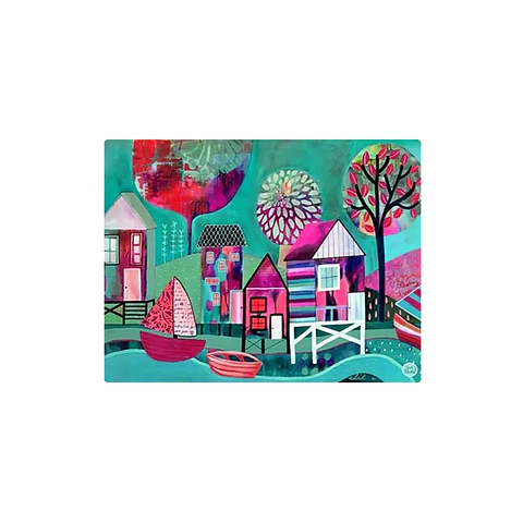 Set 8 individuales Palafitos Turquesa Rectangular 32 x 42 cm