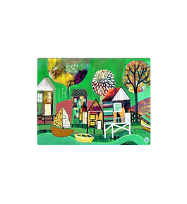 Set 8 individuales Palafitos Verde 1 Rectangular 32 x 42 cm