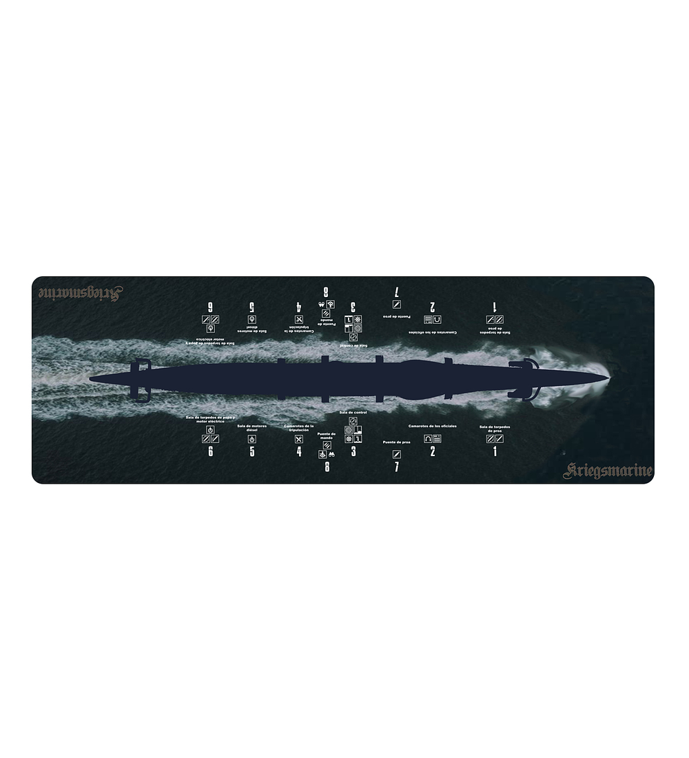 Playmat Submarino - 120 x 40 cms