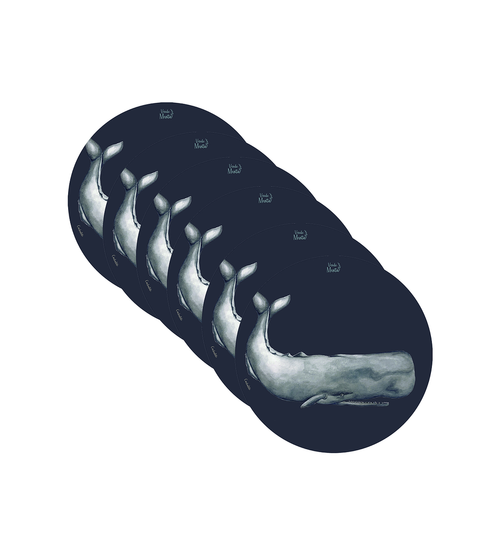 Set 6 Individuales Cachalote - Redondo 37 X 37 Cm