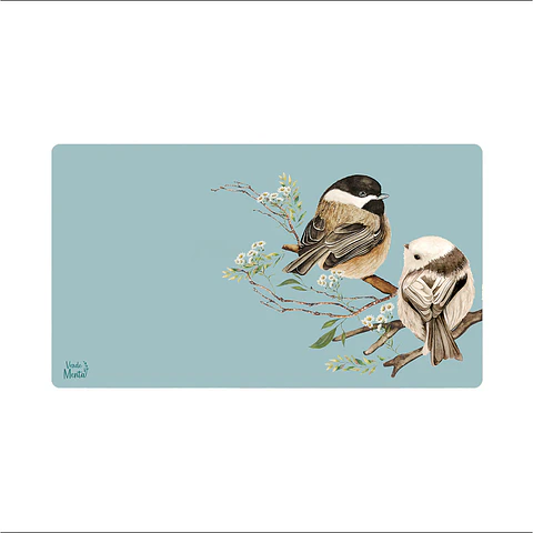 Office Pad Pajaritos Grises - 40 X 70 Cm