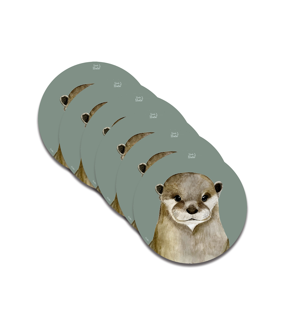 Set 6 individuales Huillín- Redondo 37 x 37 cm